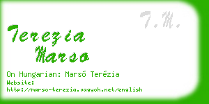 terezia marso business card